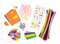 Doe-het-zelf kit chenille draden, 212 stuks RAINBOW FOLIA meerkleurig - thumbnail