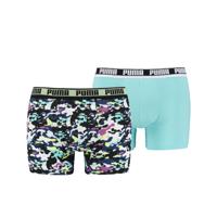 Puma Boxershorts Camo 2-pack Yellow/Blue-S - thumbnail
