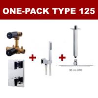 One-pack Inbouwthermostaat vierkant set 125 - thumbnail