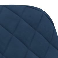 Eetkamerstoelen draaibaar 2 st fluweel blauw - thumbnail