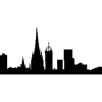 Skyline Barcelona - Muursticker - thumbnail