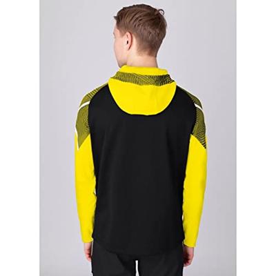 JAKO 6822 Jas Met Kap Performance - Zwart/Zachtgeel - XXL