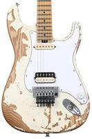 Charvel Henrik Danhage Signature Pro-Mod So-Cal Style 1 HS FR M White Relic met Charvel Multi-Fit Hardshell Gig Bag - thumbnail