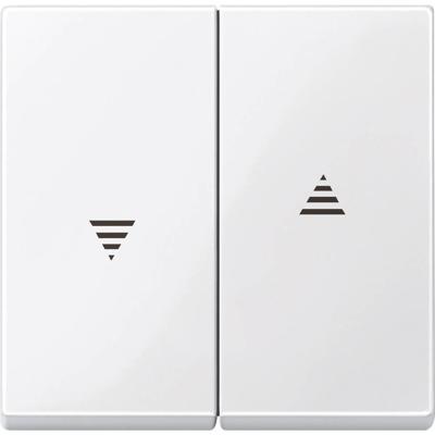 Merten 432419 Jaloezie-schakelaar Afdekking System M, 1-M, M-Smart, M-Plan, M-Creativ Polair-wit (glanzend) 1 stuk(s)