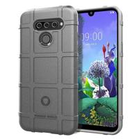 Schokbestendige beschermer cover volledige dekking silicone case voor LG q60 (grijs) - thumbnail