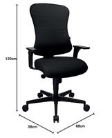 Topstar bureaustoel Art Comfort 2010, zwart - thumbnail