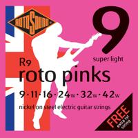 Rotosound R9 Roto Pinks set elektrische gitaarsnaren 009 - 042 - thumbnail