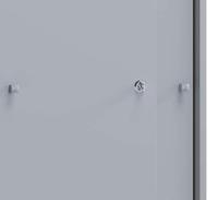 VCM Kantoorkast Lona (Schuifdeuren, Grijs, XL) - thumbnail