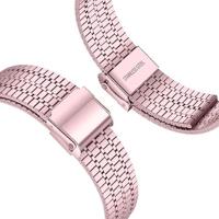 By Qubix - Metalen bandje - Rosé roze - Compatible met Apple watch 44mm / 45mm / 46mm / 49mm - Compatible Apple watch bandjes - thumbnail