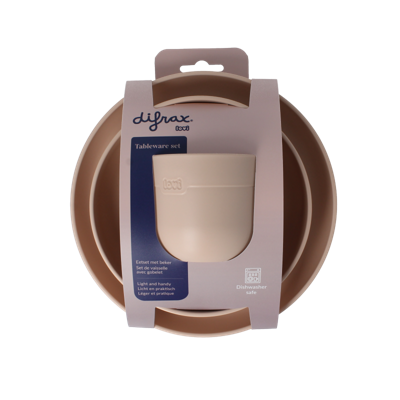 Eetset met beker nude 1 Set