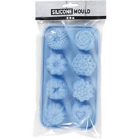 Creativ Company Siliconen gietmal cakejes blauw - thumbnail