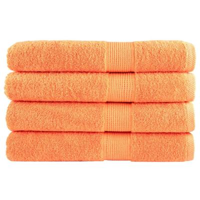 VidaXL Handdoeken solund 4 st 600 g/m² 100x200 cm oranje VidaXL Handdoeken solund 4 st 600 g/m² 100x200 cm oranje