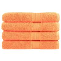 VidaXL Handdoeken solund 4 st 600 g/m² 100x200 cm oranje - thumbnail