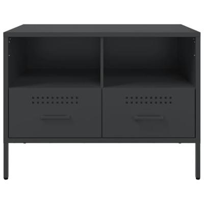 Tv-meubelen 2 st 68x39x50,5 cm staal zwart