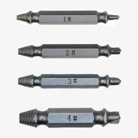 4 in 1 schroef Extractor boorgereedschap gebroken bout remover (1 # 2 # 3 # 4 #) met plastic behuizing - thumbnail