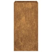 Plantenbak roestig 40x40x80 cm weervast staal - thumbnail