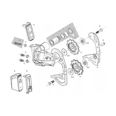 SRAM achterderailleur bevestiging rear derail.bracket red etap