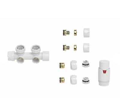 Set Thermostatisch Onderblok Riko Elay Haaks links/rechts Glans Wit Riko Set Thermostatisch Onderblok Riko Elay Haaks links/rechts Glans Wit Riko