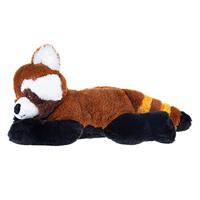 Wild Republic knuffel panda junior 30 cm pluche rood - thumbnail