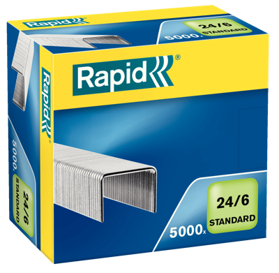 Rapid Nieten | 24/6 mm | Standaard | 5.000 Stuks - 24859800 Rapid Nieten | 24/6 mm | Standaard | 5.000 Stuks - 24859800