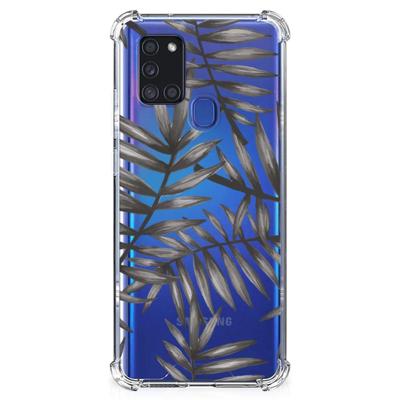 Samsung Galaxy A21s Case Leaves Grey Samsung Galaxy A21s Case Leaves Grey