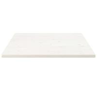 Tafelblad vierkant 90x90x2,5 cm massief grenenhout wit - thumbnail