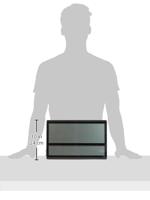 TFA Dostmann 60.4520.01 Wandklok Zendergestuurd 360 mm x 28 mm x 235 mm Zwart Groot display - thumbnail