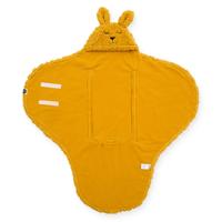 Jollein wikkeldeken Bunny mustard - thumbnail
