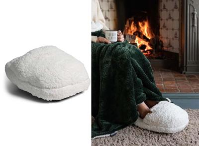 SENZA Teddy Voetenwarmer - Warme voeten - Wit