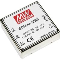 MEAN WELL SDM30-24S5 DC/DC-converter 25 W Aantal uitgangen: 1 x Inhoud 1 stuk(s) - thumbnail