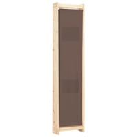 Kamerscherm met 4 panelen 160x170x4 cm stof bruin - thumbnail