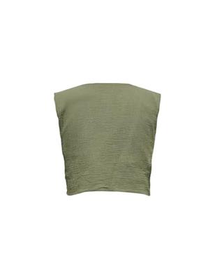 Only Onlthyra Sl Emb Vest Wvn Vest Kalamata Cloud Dancer Emb