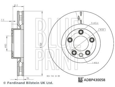 Remschijf ADBP430058