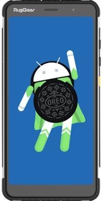 RugGear RG850 robuuste outdoor mobiele telefoon zonder abonnement, waterdicht, schokbestendig, Slim, 6 inch Corning-Gorilla glazen display, Android 8.1 Oreo, Dual-SIM