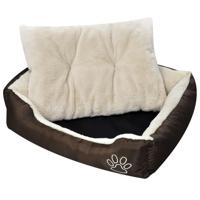VidaXL Hondenbed bruin en beige xxl - thumbnail