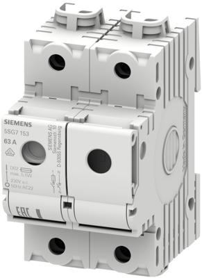 Siemens 5SG7153 Lastscheider Afmeting zekering : D02 63 A 230 V 1 stuk(s)
