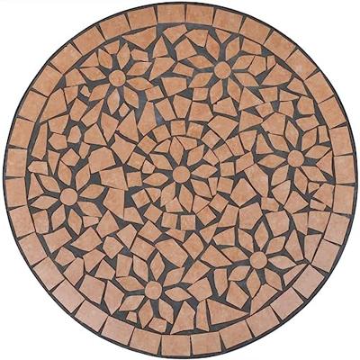 VidaXL Bistrotafel 60 cm mozaïek terracottakleurig