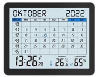 Techno Line WT2600 Zendergestuurd Kalender Zwart Alarmtijden 2 - thumbnail