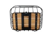 Racktime fietsmand, achterop "bask-it breeze" rear basket bask-it breeze alu/bamboo - thumbnail