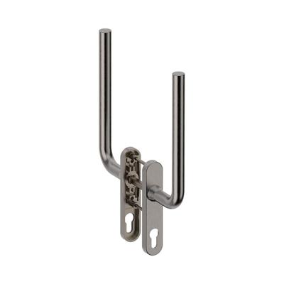 Hardbrass Hefschuifdeurgreep Oslo dubbel PC69 - RVS Hardbrass Hefschuifdeurgreep Oslo dubbel PC69 - RVS