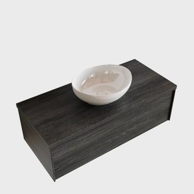 Badkamermeubel BWS Madrid Antraciet 100 cm met Topblad en Keramische Waskom (1 kraangat) Badkamermeubel BWS Madrid Antraciet 100 cm met Topblad en Keramische Waskom (1 kraangat)