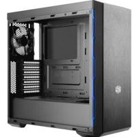 MasterBox MB600L - Midtowermodel - ATX - geen voeding ( ATX ) - USB/Audio - zwart met blauwe rand - zonder ODD - thumbnail