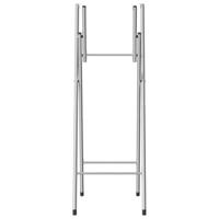 Bartafelpoten inklapbaar 45x53x108 cm staal zilverkleurig - thumbnail