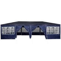 Partytent met 12 Blauwe Zijwanden 8x4 m PE - thumbnail