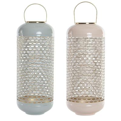 Kaarshouder DKD Home Decor Blauw Roze Aluminium 24 x 24 x 60 cm 24 x 24 x 71 cm (2 Stuks) (2 Onderdelen) Kaarshouder DKD Home Decor Blauw Roze Aluminium 24 x 24 x 60 cm 24 x 24 x 71 cm (2 Stuks) (2 Onderdelen)