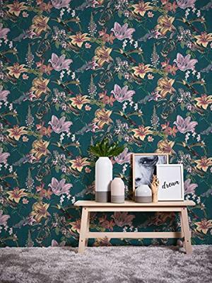 Architects Paper Jungle Chic blauw behang | 377012 - thumbnail