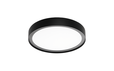 Disc 290 zwart 3000K LED 22W + sensor