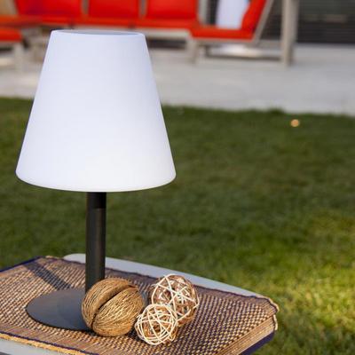 Tafellamp op zonne-energie en oplaadbaar - LUMISKY - STANDY MINI SOLAR RGB - H36 cm - Dimbare meerkleurige LED