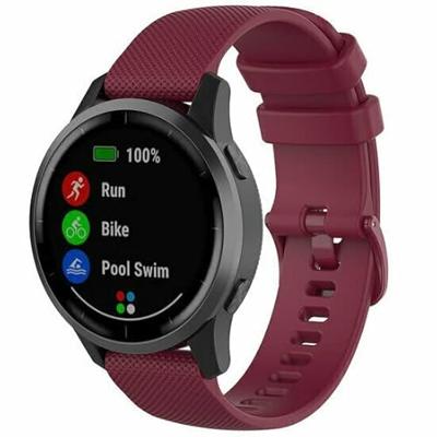 By Qubix - Sportband met motief - Wijnrood - Compatible met Xiaomi Mi Watch/Compatible met Xiaomi Watch 2 / Compatible met Xiaomi Watch S1 / S2 / S3 / S4 - Compatible Xiaomi bandje