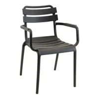 Stapelstoel torvi zwart - thumbnail